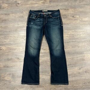 BKE Culture Women's Dark Wash Bootcut Mid Rise Denim Jeans - 32x31.5